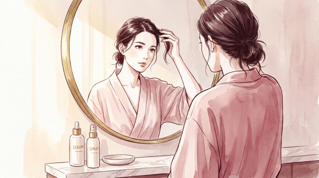 髪の毛の分け目が薄い原因と対策7選｜目立たなくする方法を徹底解説