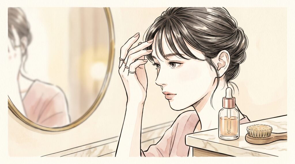 前髪はげ女の原因と対策7選｜薄毛が目立つ生え際を自然にカバーする方法